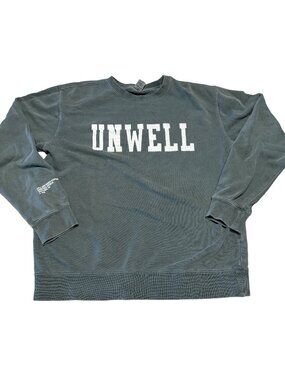 Call Her Daddy Unwell Green Logo Crewneck Sweatshirt Unisex Medium M